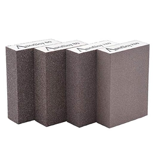 Sanding Sponge, Auerllcy Coarse/Medium/Fine/Superfine 4 Different Specifications Sanding Blocks Assortment,Washable and Reusable.
