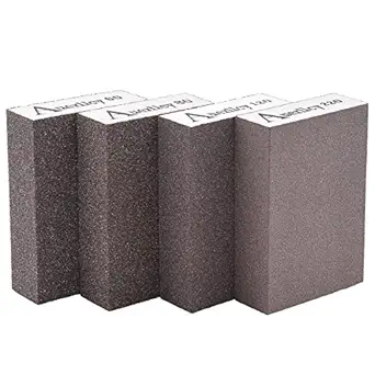 Sanding Sponge,Coarse/Medium/Fine/Superfine 4 Different Specifications Sanding Blocks Assortment,Washable and Reusable.