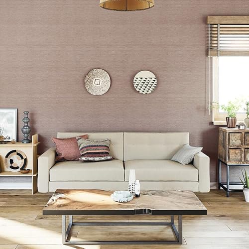 壁紙屋本舗 壁紙 生のり付き クロス 和風 茶色 ブラウン 織物調 ボーダー 縞模様 サンゲツ RE55702 幅92.5cm×切り売り m単位 【受注生産品・キャンセル不可】