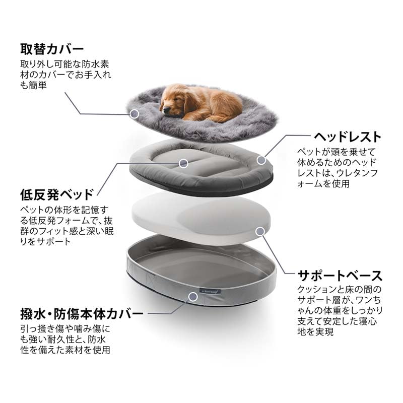 Amazon | ペットラウンジ 犬猫ベッド 取り外しカバー（XSサイズ