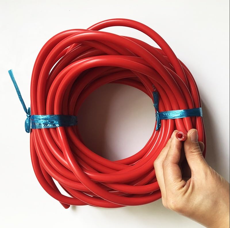 flexiable rubber Red 5mm x 10mm Rubber Band Sling Diving Tube Latex Tubing 1 Meter Red slip on tube hose drain elastic