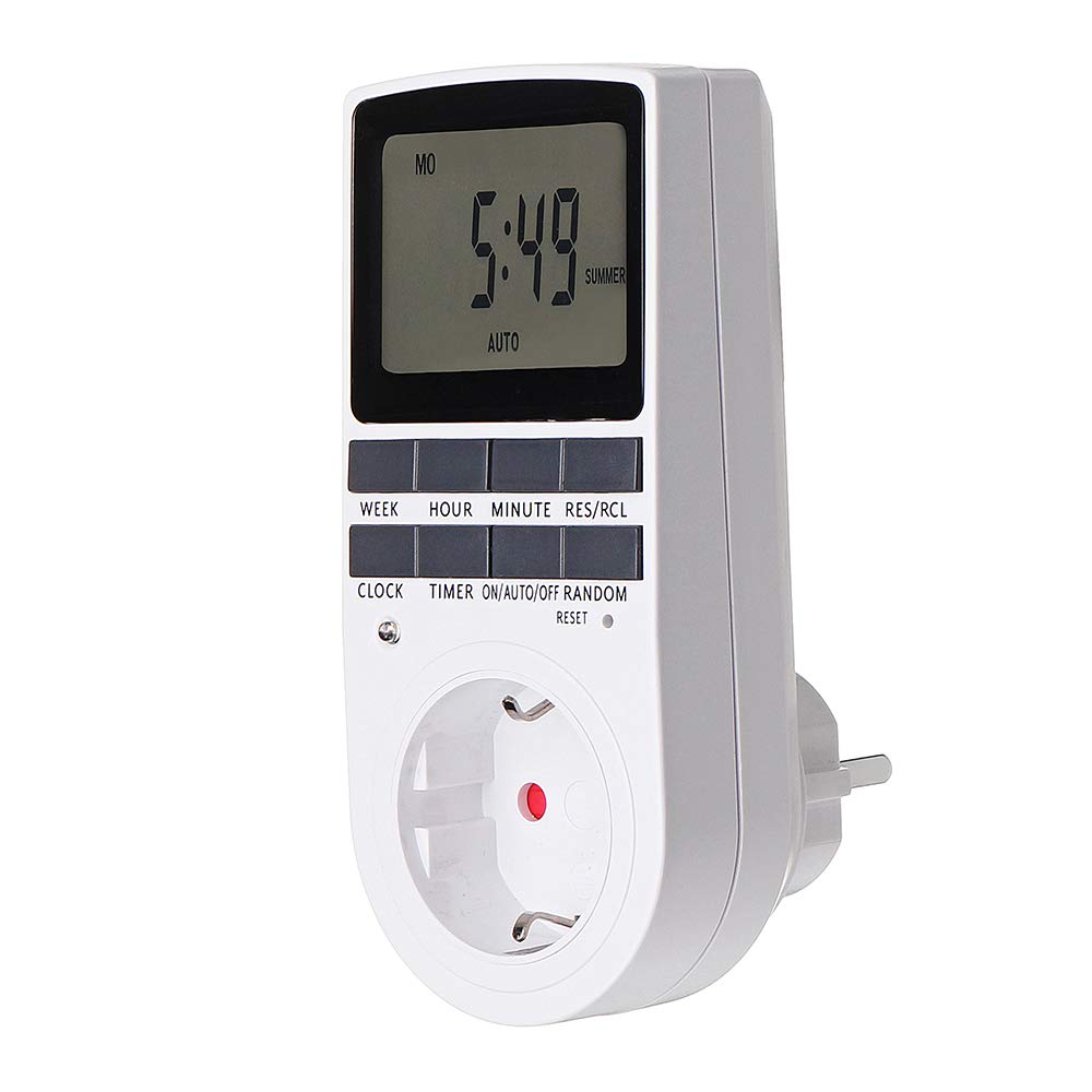 16A 230V Lcd Digital Timer Socket Mit Uhrenfunktion Timing Outlet Switch 24H Smart Timer Switch