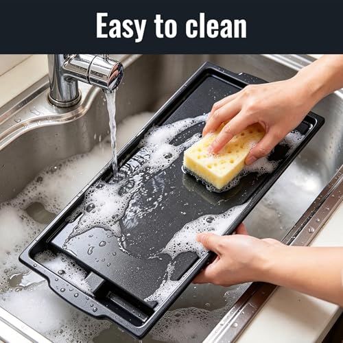 Image of Upgraded W10432544 Cast Iron Griddle for Whirlpool Gas Stove Top Griddle Parts, W10432539 Stovetop Griddle for Whirlpool KitchenAid Jennair Maytag Gas Cooktop Parts Burner Center Griddle Flat Top Pan