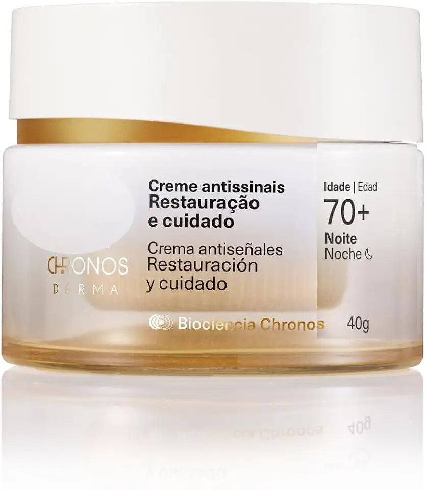 Creme Antissinais Restauração e Cuidado 70+ Noite Chronos Derma 40 g