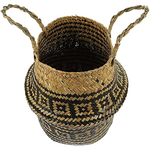 Happyyami Handmade Woven Flower Basket Cover