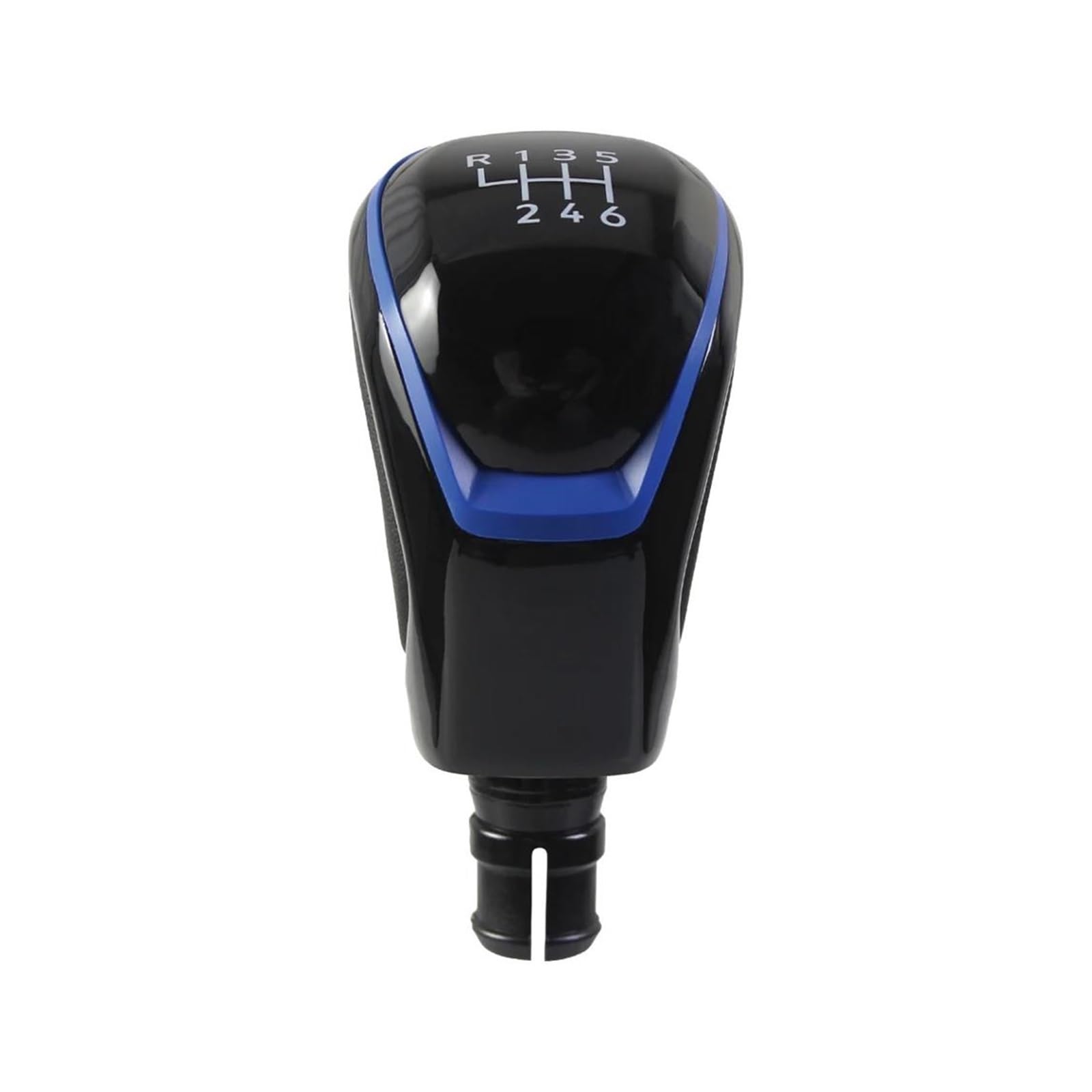AHRPKAMERD Gear Shift Knob 1PCS for Golf 8 Manual 5 Speed 6 Speed 12mm Gear Shift Knob Shift knob(Black-Blue 6Speed)