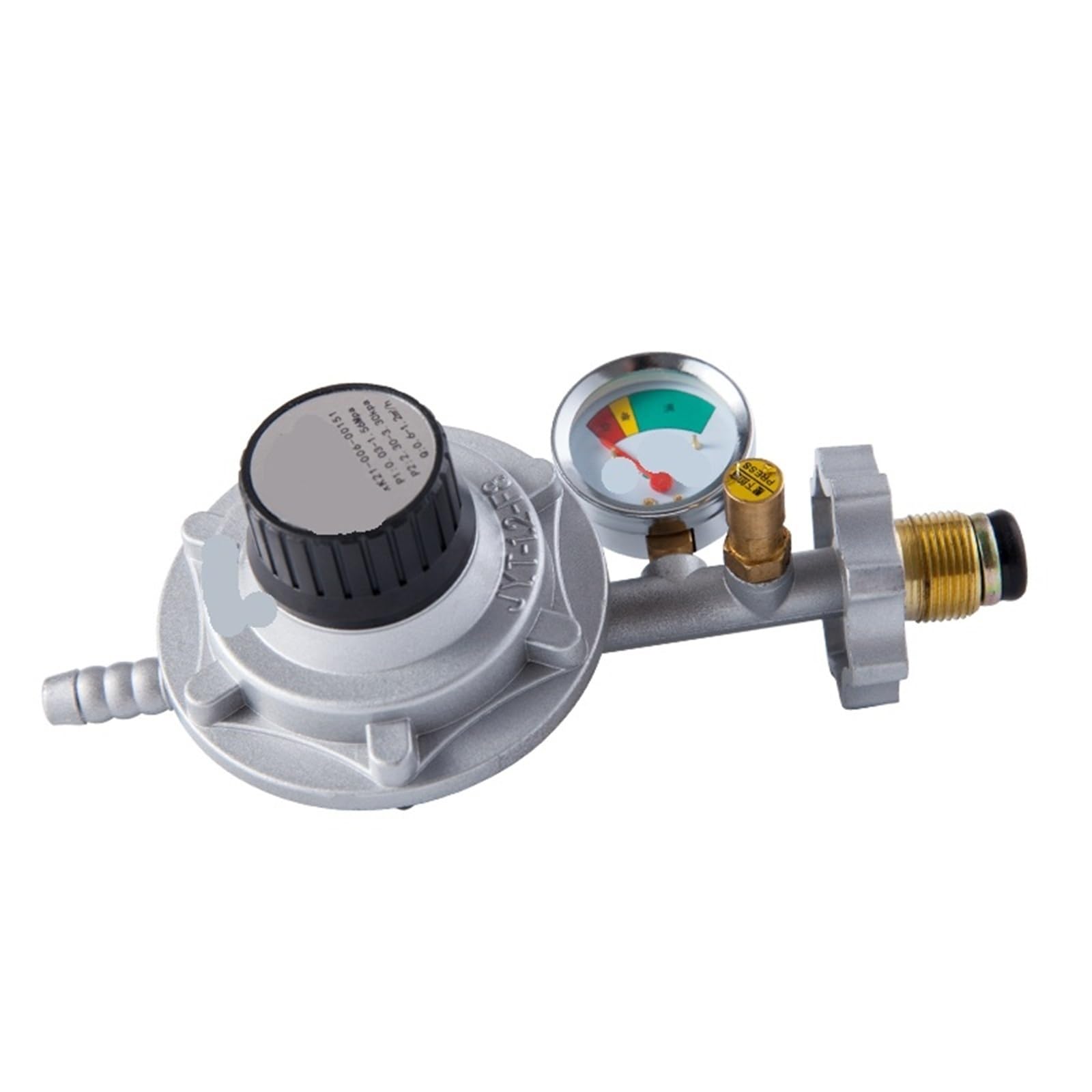 Trgyjgkf One Color For Household Liquefied Petroleum Gas Pressure Reducing Valve Explosion-Proof Stove Water Heater Adjustable Belt Meter(Black-1)