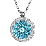 Die Münz-Halskette ist 70 cm lang und der Träger + die Coin Münzen sind 33 mm groß