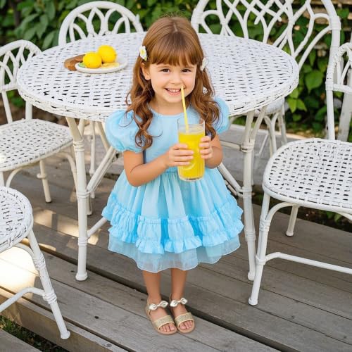 Image of Kiderence Toddler Flower Girl Sandals Open Toe Dress Shoes Wedding Party