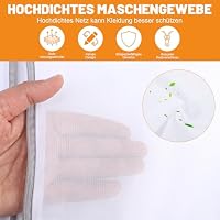 Dntorx 6 Stück Wäschenetz für Waschmaschine, Wäschesack Waschmaschine in 2 Größen Wäschebeutel Laundry Bag mit Reißverschluss für Hemden Pullover Mäntel Jeans Unterwäsche Babykleidung – Ansicht 3