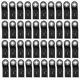 【マルチツール替刃セット】バイメタルブレード・高炭素鋼｜木材・釘・金属・プラスチック・石膏ボード対応｜精密切断・耐久性アップ｜電動工具アクセサリー｜マキタ・日立・ボッシュ・BOSCH・ブラックアンドデッカー互換 (20枚/40枚セット) (40)