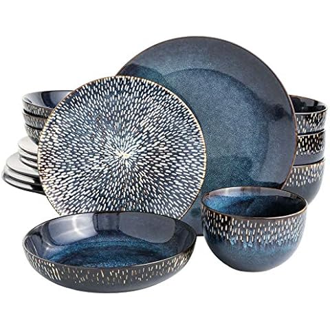 Gibson Elite Cobalt Blue Dinnerware Set Cover