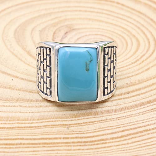 Bague turquoise Arizona homme le style boho western au quotidien
