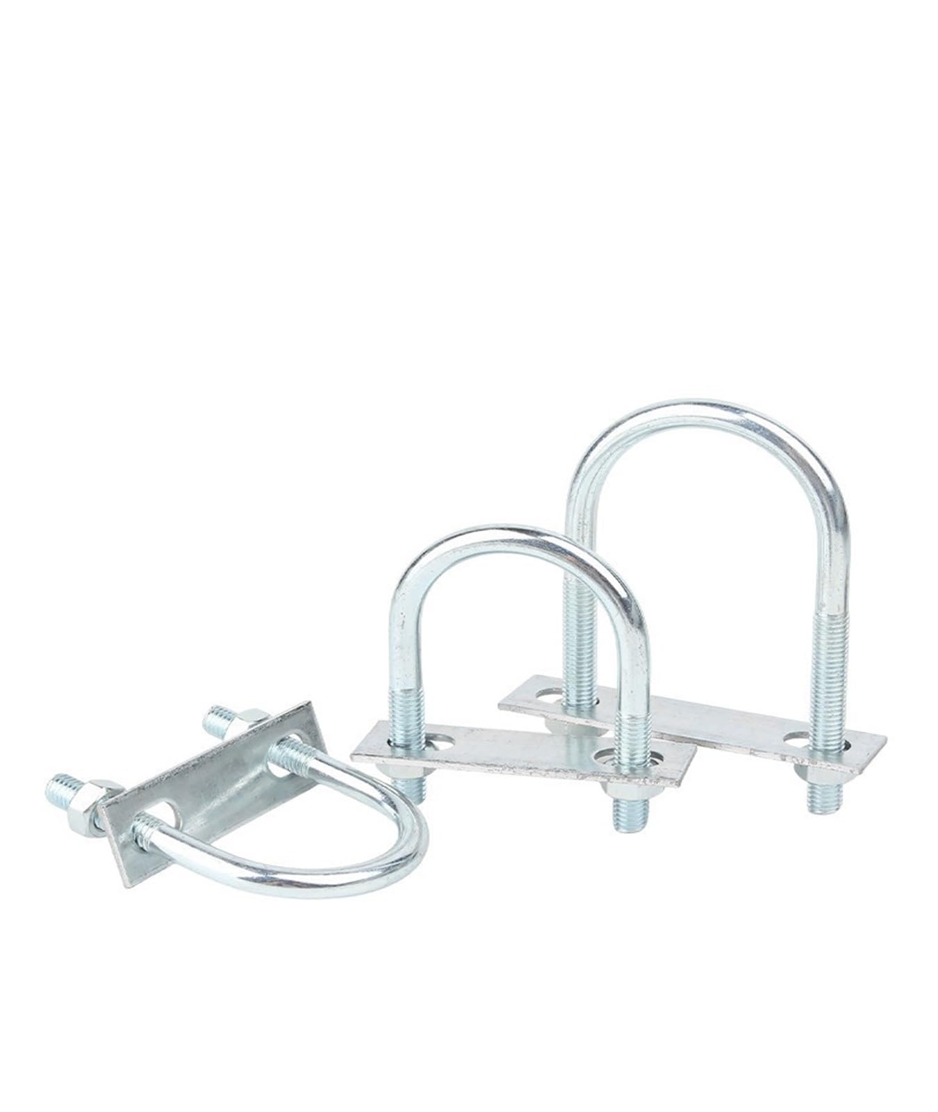 Bullone M10 M12 Bullone a vite a forma di U in acciaio al carbonio zincato/Morsetto for tubi a forma di U con deflettore/Cerchio a cavallo(M12x219x260mm -1sets)