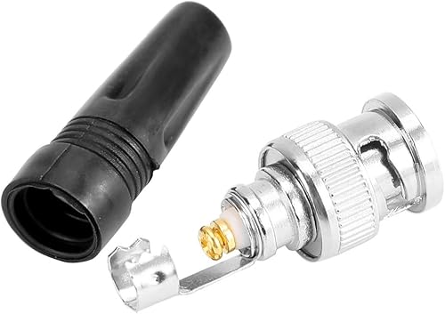 10 unids BNC cableado recto macho adaptador conector convertidor accesorios electrónicos para cámara y cable de vídeo