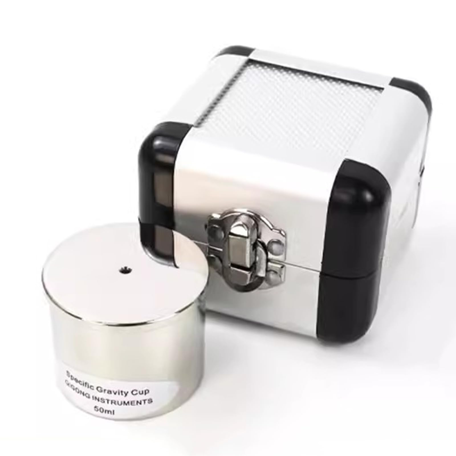 Vaso De Acero Inoxidable Para Medición De Densidad Y Alta Precisión | Error 1 Mg, Diseño Cilíndrico De Boca Ancha, Prueba De Densidad De Recubrimiento (50ml)