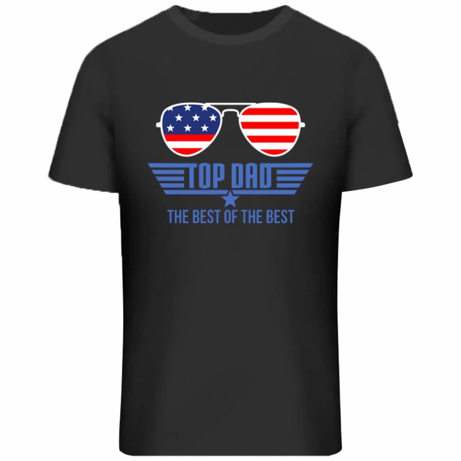 Lang HornMens Top Dad The Best of The Best Cool 80s 1980s Father's Day T-Shirt