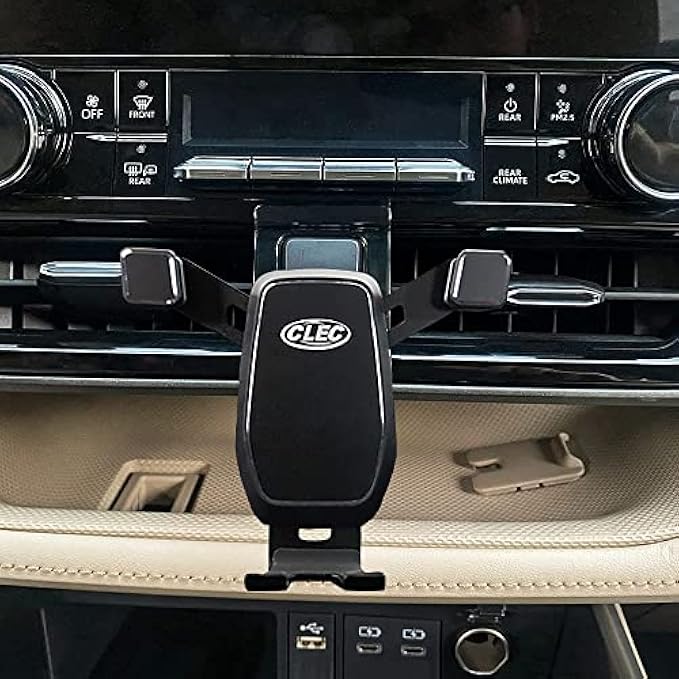 Zchan Car Phone Mount Fit for Toyota Highlander 2020-2023,Big Phone Friendly,Phone Holder Stand in Air Vent,Customized Highlander Phone Holder Mount Apply to 4-7in Smartphone iPhone，Samsung etc.