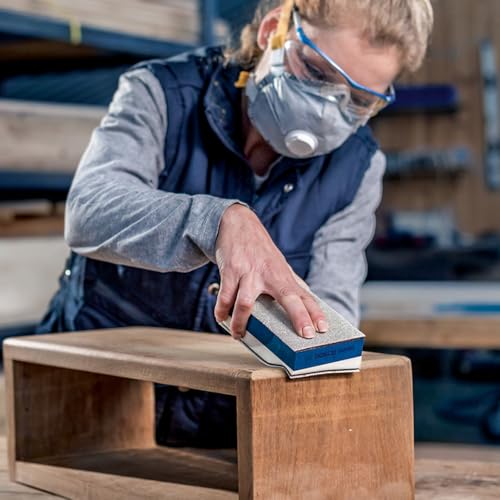 Bosch Accessories Professional 1x EXPERT Dual Density Block (für Farbe auf Holz, Hartholz, Ø 80x133 mm, Zubehör Handschleifen)