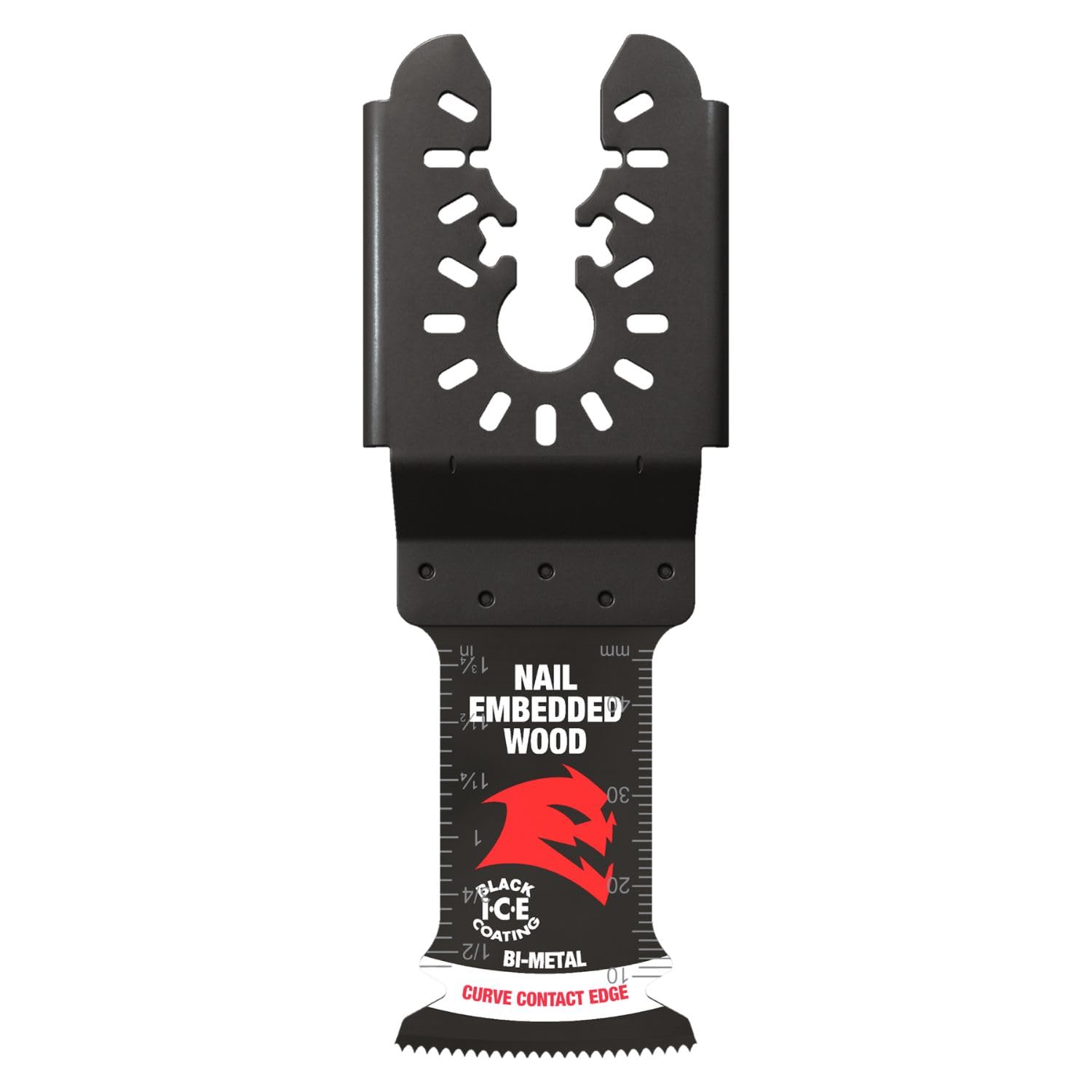 Diablo Demo Demon Universal Fit Bi-Metal Oscillating Tool Blade for Nail-Embedded Wood - 1-1/4" Cutting Width, 2" Cutting Depth, 3-Pack - DOU125BW3