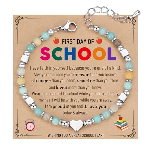 TONY & SANDY First Day of School Bracelet Back to School Gifts for Students...