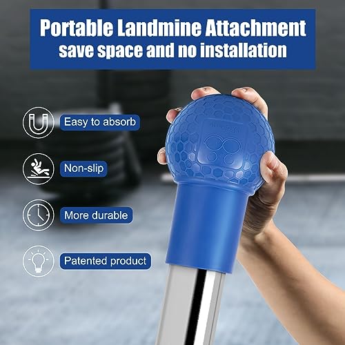 Image of HXD-ERGO Landmine Attachment for Barbell, T Bar Row Attachment Fits 2 Inch Olympic Bars,Barbell Landmine Attachment for Press, Row, Spin, Split Squats