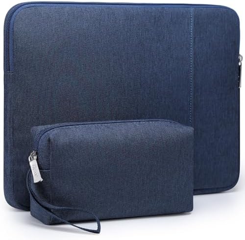 HYZUO 17-17.3 Inch Laptop Sleeve Bag Set for 17" 17.3" HP/Lenovo/Dell/ASUS/Acer/LG/Toshiba/MSI Gaming Laptop/Razer Blade 17/18, Notebook Protective Case for Men Women, Navy Blue