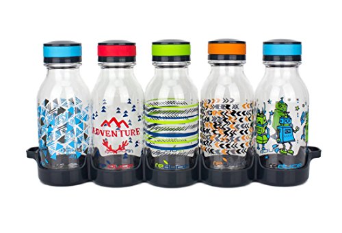 Reduce WaterWeek Reusable Water Bottles, 14oz – Includes 5 Refillable Water Bottles Plus