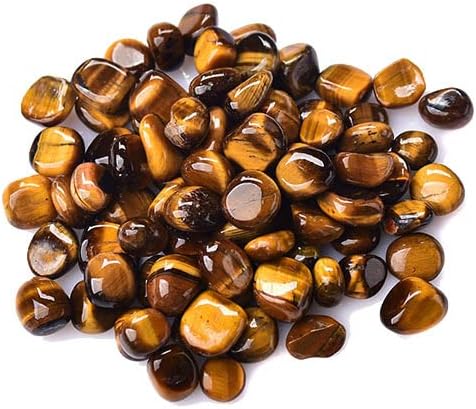 QianKao Crystal Gravel Tiger Eye Gravel Crystal Original Stone Tiger Crystal Fish Tank Stone Demagnetic Stone水晶碎石虎眼石碎石水晶原石虎晶石鱼缸石供佛消磁石(虎眼石3-5mm1kg)