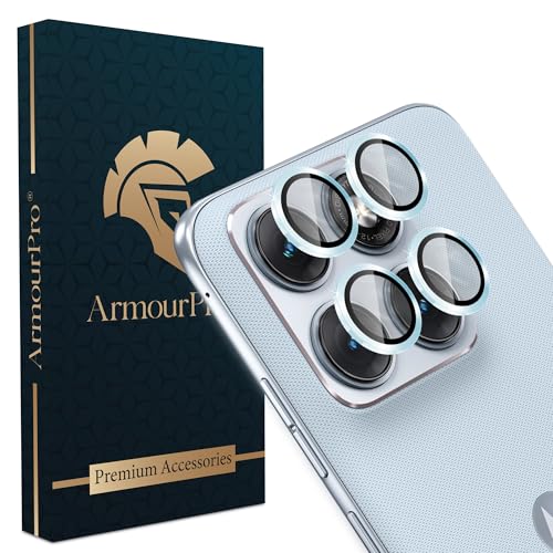 Image of ArmourPro Camera Rings Tempered Glass for Motorola Edge 70 Fusion, Tough HD Individual Aluminum Alloy Rings 9H Camera Cover, Scratch-Resistant,Camera Lens Protection| Blue, 1 Pack