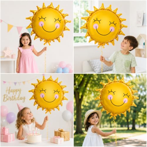 Image of Sun Foil Balloon for Kids Birthday Party Decoration | Pack of 1 Pcs