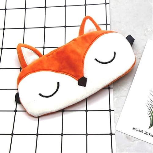 Miniatura 4 de Máscara de ojos para dormir con diseño de animales de dibujos animados 3D, con los ojos vendados, máscaras para dormir súper suaves y divertidas