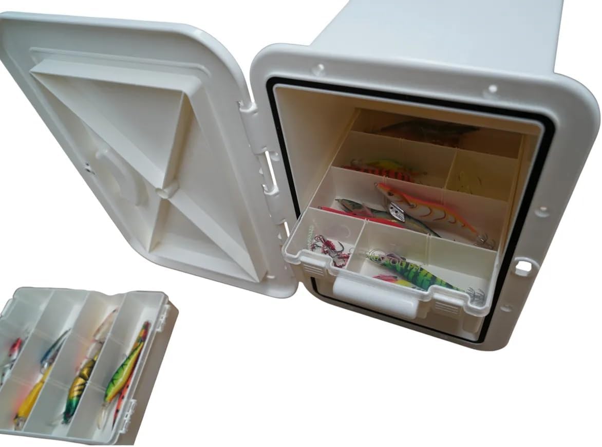 Fishing Tackle Box with Clear Lid (Large)