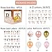 96 PC Bridal Shower Decorations Balloon Boxes Rose Gold - Transparent Block with BRIDE TO BE + GROOM + A - Z Letters and 40 Balloons- Engagement Bachelorette Parties Weddings Centerpieces Photo Booth