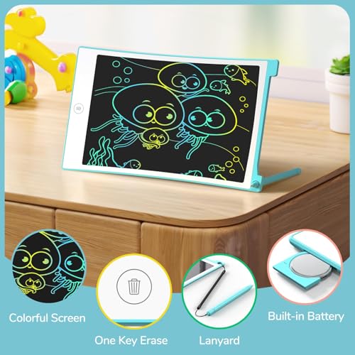 TECJOE 3 Pack LCD Writing Tablet,8.5 Inch Colorful Doodle Board Drawing Tablet for Kids,Kids Travel Games Activity Learning Toys Birthday Gifts for 3 4 5 6 Year Old Boys and Girls Toddlers - Image 6