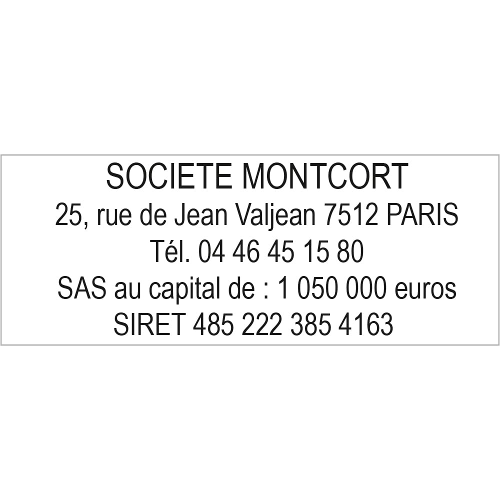 Tampon encreur personnalisable avec votre propre texte, Trodat Printy 4913, dimensions : 57x21 mm, pour 5 lignes de texte maximum, encre incluse, rechargeable