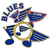 Desert Cactus St. Louis Blues Sticker Saint Louis Team NHL National Hockey League Vinyl Decal Laptop Water Bottle Car Scrapbook Sheet (Vintage Sheet)