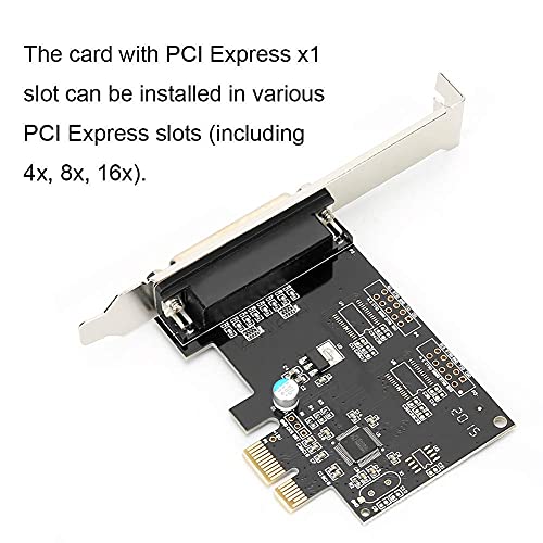 Print Port Lpt Card For Dos Windows Mac Linux , Pcie To Parallel Port Card Pci E Lpt Printer Card 9805 Chip , Support Spp Ps2 Epp & Ecp Mode #TOP3