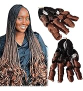 French Curly Braiding Hair 20 Inch Bouncy Braiding Hair Pre Stretched Loose Wavy Spanish Curl Spi...
