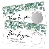 REWIDPARTY 50 vales de oferta em branco raspar cartões verde agradecimento pelo seu pedido Raspadinhas Vouchers Vales de apreciação do cliente para pequenas empresas restaurante spa salão de beleza cabeleireiro