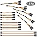 Produktbild NATEE 18 Stück RC Servo Verlängerungskabel, 5pcs 100mm, 5pcs 150mm, 3pcs 300mm Servoverlängerung, 3pcs 1 auf 2 Y Kabel, 2pcs 1 auf 3 Kabel, JR Stecker Verlängerung für RC Flugzeug