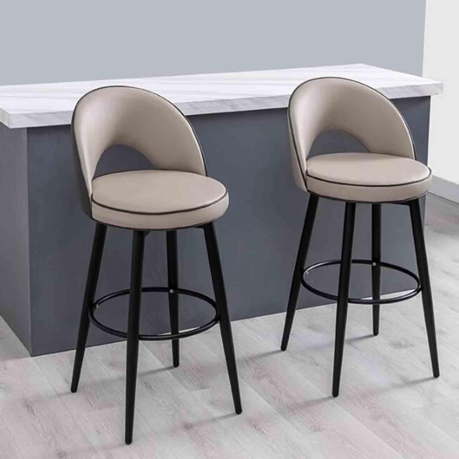 北欧　バーチェア Amazon｜バーチェア、360度回転アイランドハイチェア、北欧コーヒー