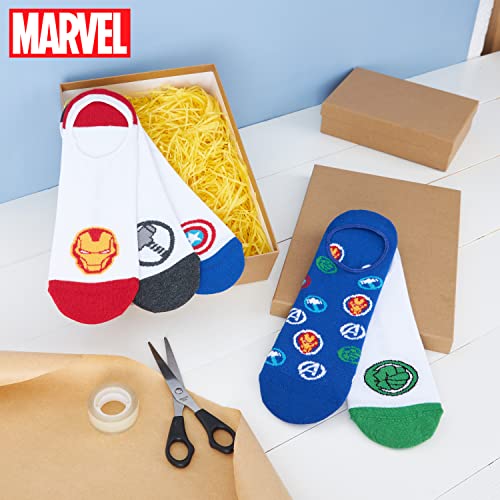 Marvel Mens Socks Summer Anti Slip Invisible Socks for Men 5 Pack3