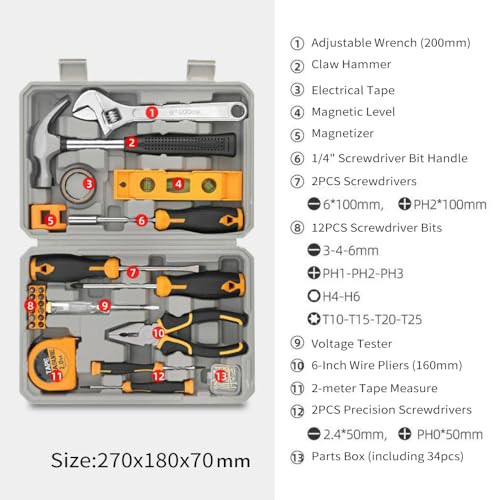 Kit de Herramientas 59 Piezas Portátil miniatura 3