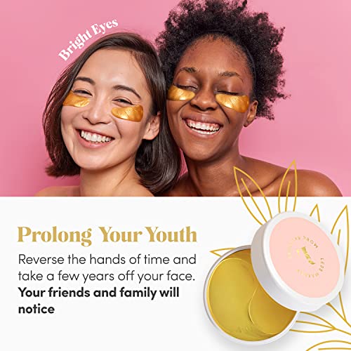 Linduray Skincare 24K Gold Collagen Under Eye Mask - Bright Eyes Anti Aging Treatment #TOP7