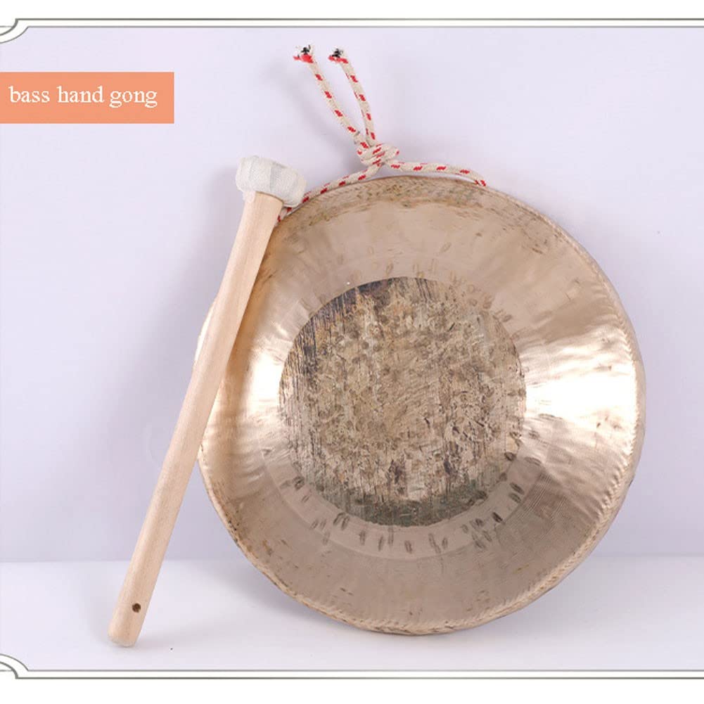 Czysty ręcznie robiony okrągły młotek gong Instrument chiński tradycyjny instrument perkusyjny gong(Treble)