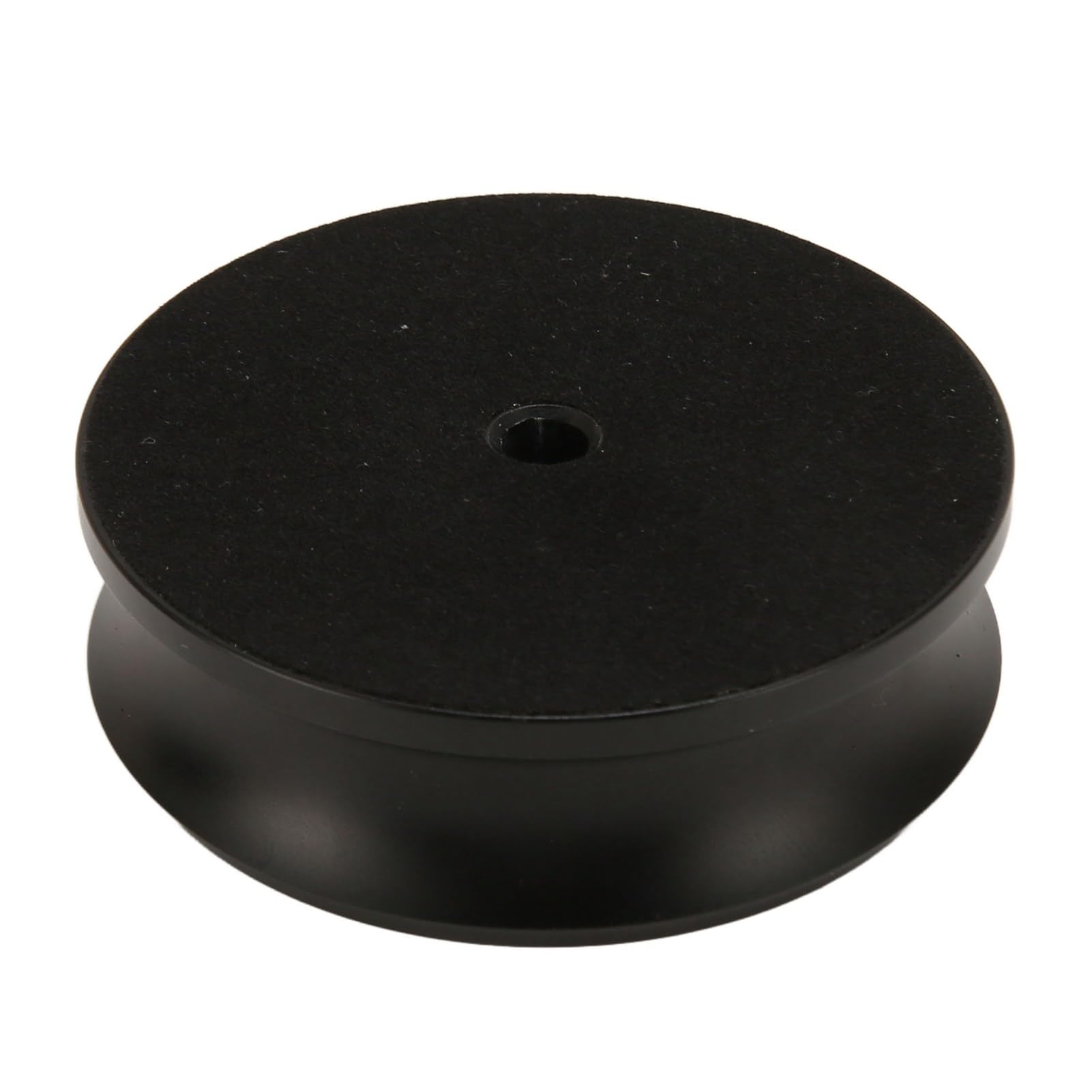 Wakects Morsetti per Pesi per Giradischi, Stabilizzatore di Peso per Giradischi HiFi Professionale in Lega di Alluminio Durevole con Taglio Preciso CNC per a Trazione Diretta (BLACK)