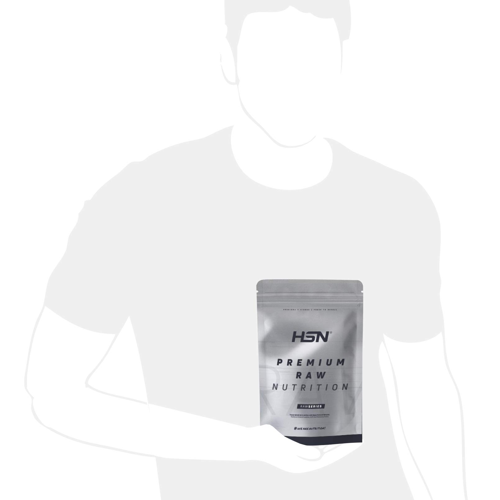 MSM en Poudre de HSN | Méthylsulfonylméthane | Santé pour les Os et Articulations | Forme biodisponible de soufre en poudre, Végétalien, Sans Gluten, Sans Lactose, 500g