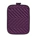 DII Heat Resistant Quilted Cotton Pot Holder Set, Designed with Space to Personalize Allowing a Customized Design, 7x9, Eggplant, 3 Count