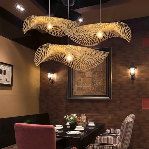 Lampe suspendue rotin cuisine pour éclairer efficacement un plan de travail - 4